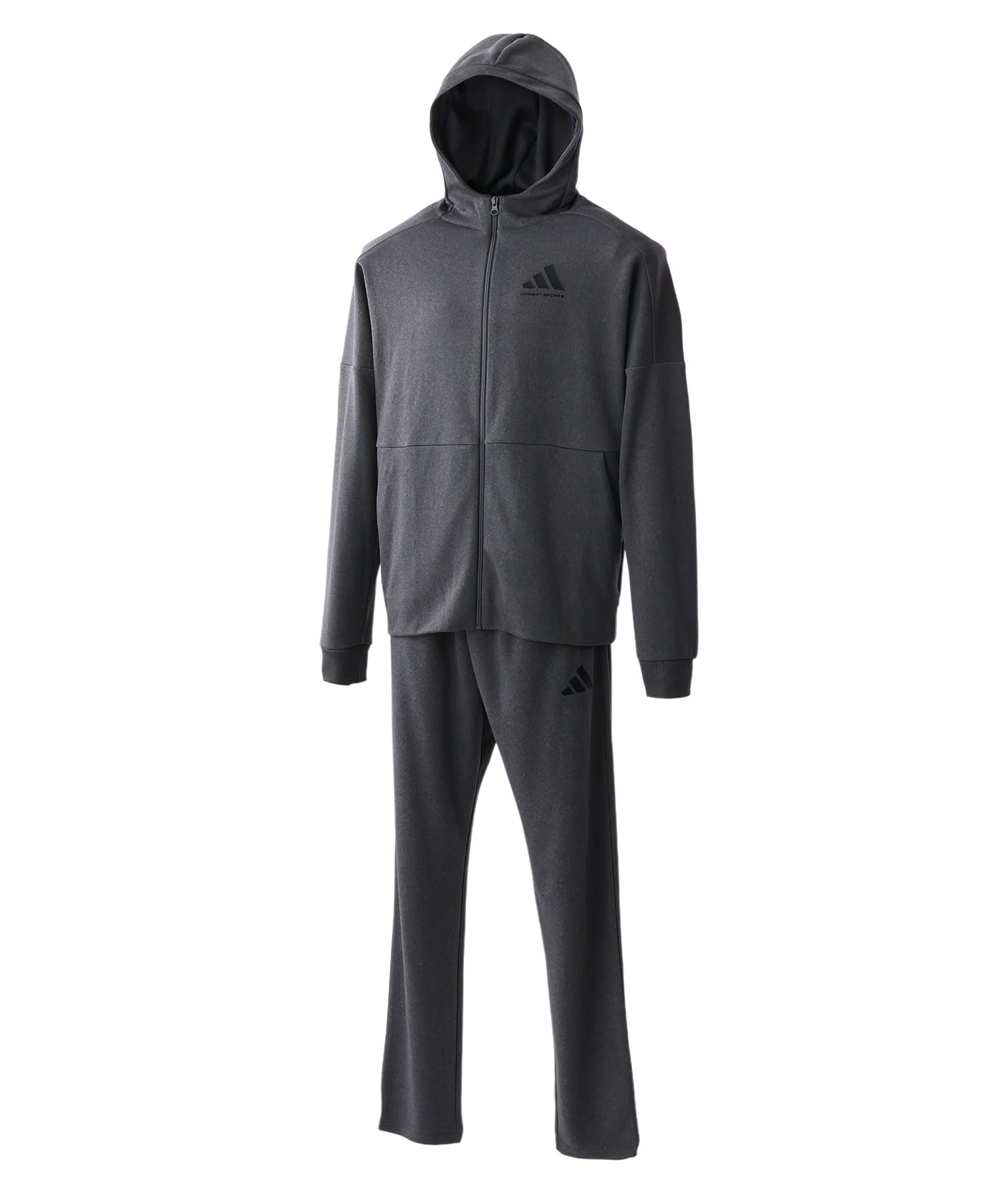 

Combat Genuine Jersey Tracksuit Set Top and Bottom Set Unisex [Adidas Sports] TR-74 Men s (XL, Серый/Черный)
