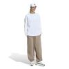 KIT WH769 2XL [Adidas] Long-Sleeve T-Shirt 3-Stripes Men's White/Off-White (HY7960)