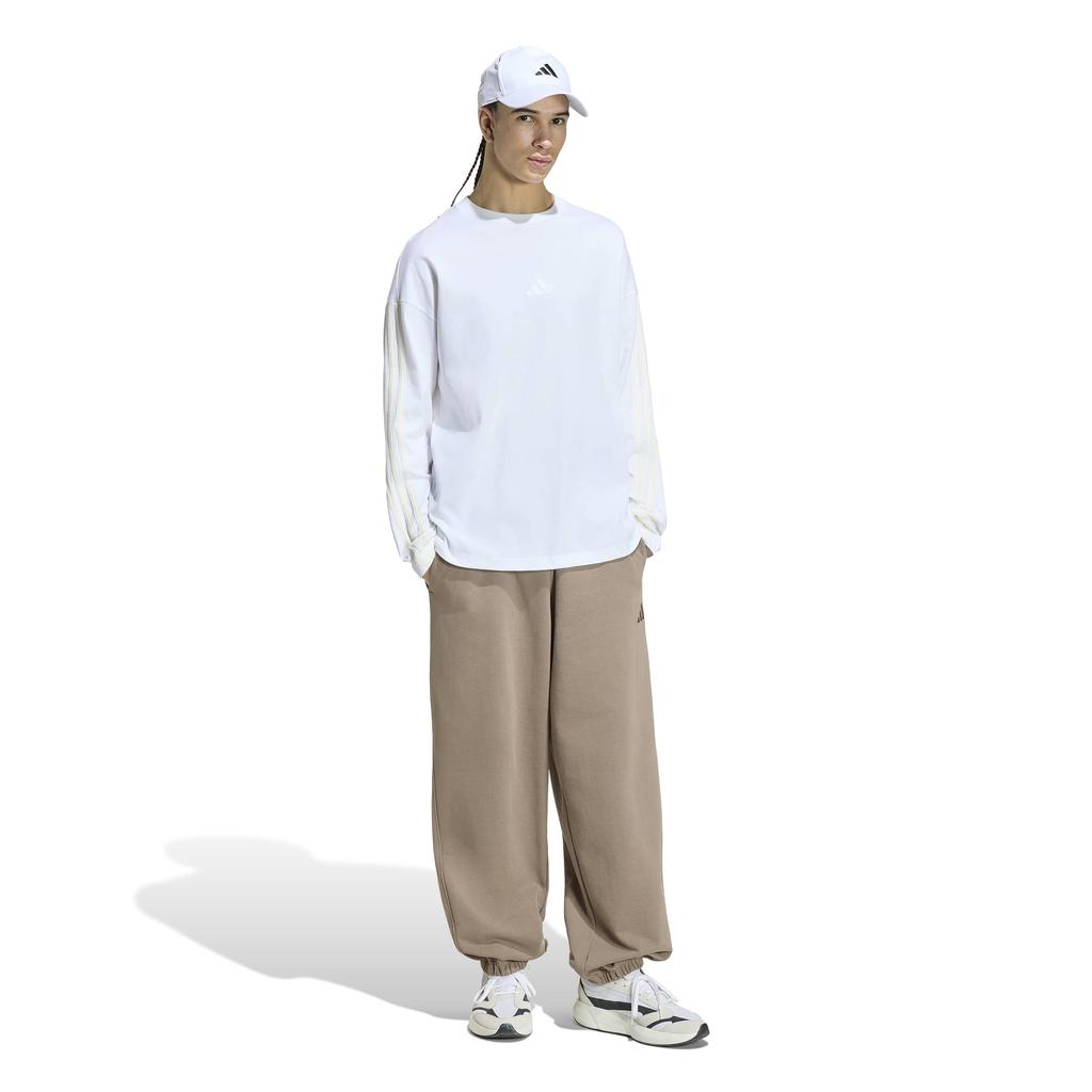 KIT WH769 2XL [Adidas] Long-Sleeve T-Shirt 3-Stripes Men's White/Off-White (HY7960)