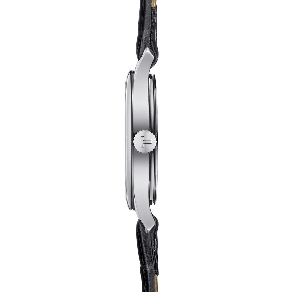 Tissot Leather Strap black Dial Men's Fashion Watch T063.009.16.058.00