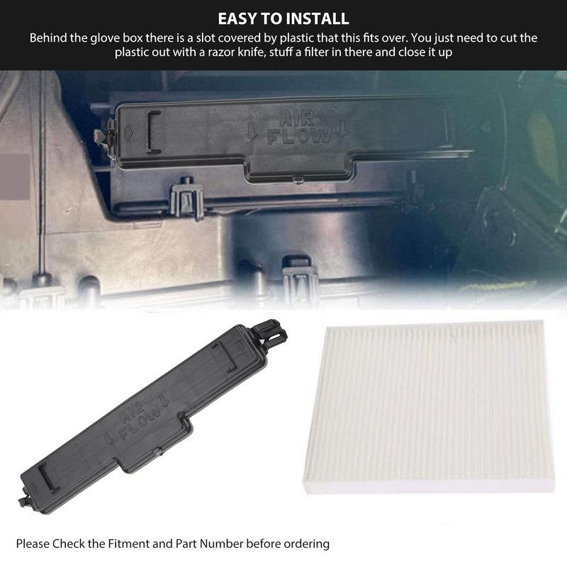 Car Cabin Air Filter Plate Cover Access Door 68052292AA Filter Access Door Fit for DODGE RAM 1500 2500 3500 for Jeep Chrysler