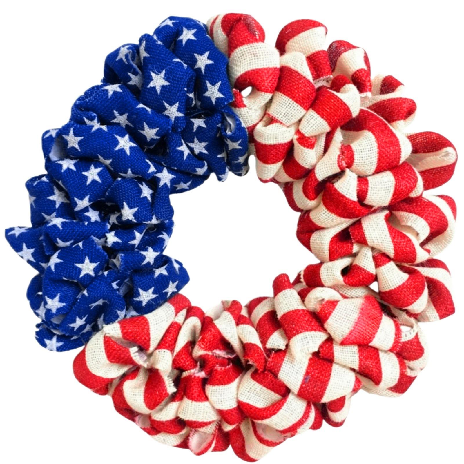 Patriotic Fabric Scrunchie for 4th of july decorations Fourth of july decorations July 4th decorations outdoor Independence day Party Accessories