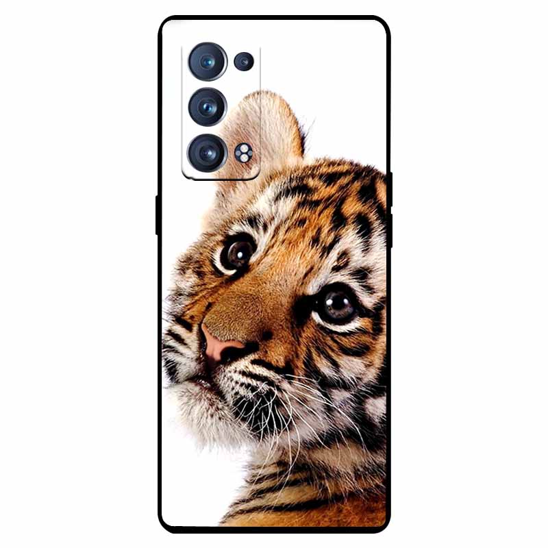 For Oppo Reno 6 Pro 5G Case Snapdragon Shockproof Soft Silicone TPU Back Cover For Oppo Reno 6 Pro CPH2247 Phone Cases Cute Capa