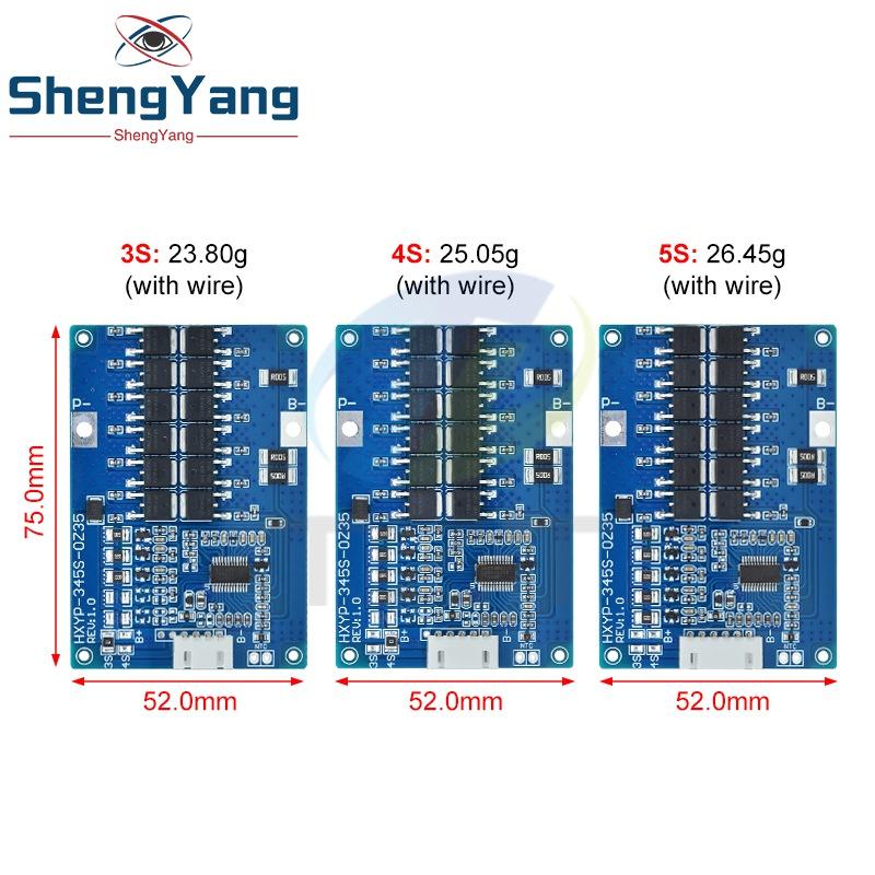 3S 4S 5S 35A 60A 12,6V 14,8V 21V BMS Lithium-Akku Lade-Schutzplatine NTC-Widerstände Mit Balance-Temperaturregelung