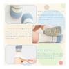 [VBWASFG] Set of 3 anti-slip cotton crew socks, soft and breathable, stretchy to prevent slipping off, suitable for 6-12 months to 5 years old