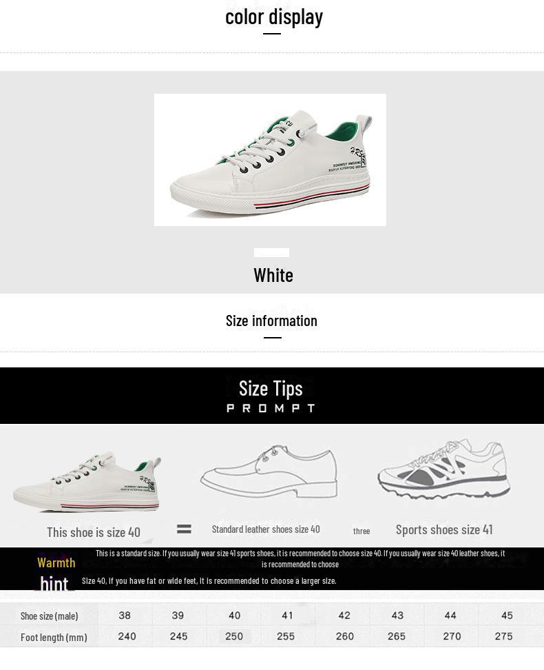 2025 Men's Trendy Breathable Leather Sneakers - Autumn/Winter Casual White Flats