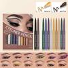 Colorful Eyeliner Pen Set Pearl White Black Eyeshadow Pen Eye Makeup Matte Eyeliner Pen Rotating Pen Set