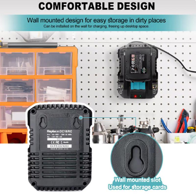 DC18RC Li-ion Battery 3A Charger For 14.4V-18V BL1860B BL1850B BL1840 BL1830 BL1820 BL1415 BL1440 Power Tool Charger