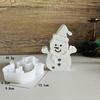 Christmas Snowman Silicone Mould for Epoxy Resin, Gypsum Ornament, Chocolate Fondant Silicone Mould Kitchen Baking Molds