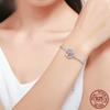 Women's Sterling Silver Bracelet S925 Tree of Life Personalized Fashionable Adjustable Silver Bracelet