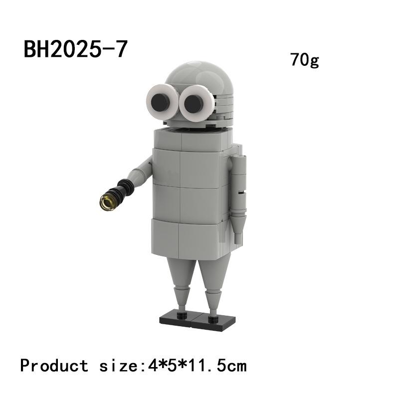 Repo Bausteine Spielzeug REPO Blocks Set Horror Kopf Mann Ente Unbekannter Dünner Mann Fliege Konstruktionsblock Figuren für Jungen Geschenke