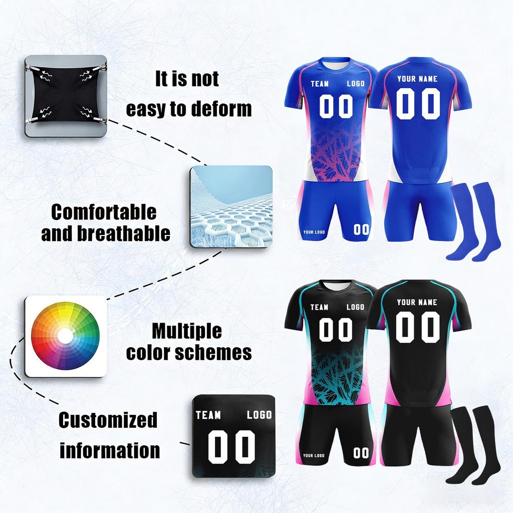 DIY Custom Adult And Children Three-piece Football Uniforms