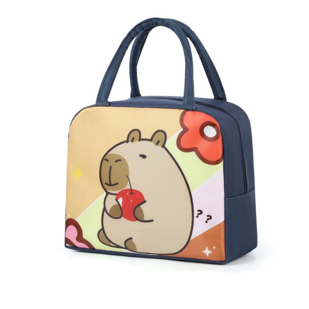 Large Capacity Insulated Lunch Bag Multicolor Waterproof Aluminum Foil Handbag & Cartoon Pattern Insulated Lunch Box Bag