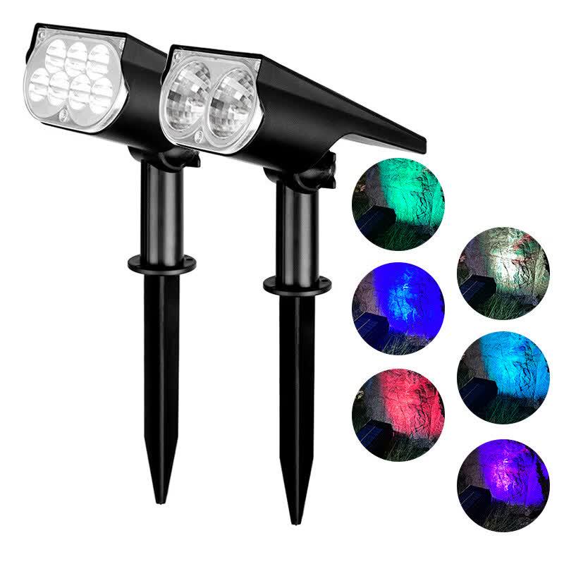Lishi Outdoor 2-LED Colorful Ground Spike Tree Lights