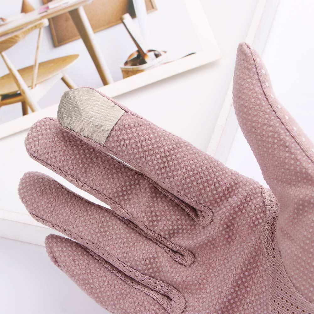Women Lady Anti Uv Slip Resistant Stretch Driving Glove  Lace Gloves Sunscreen Gloves