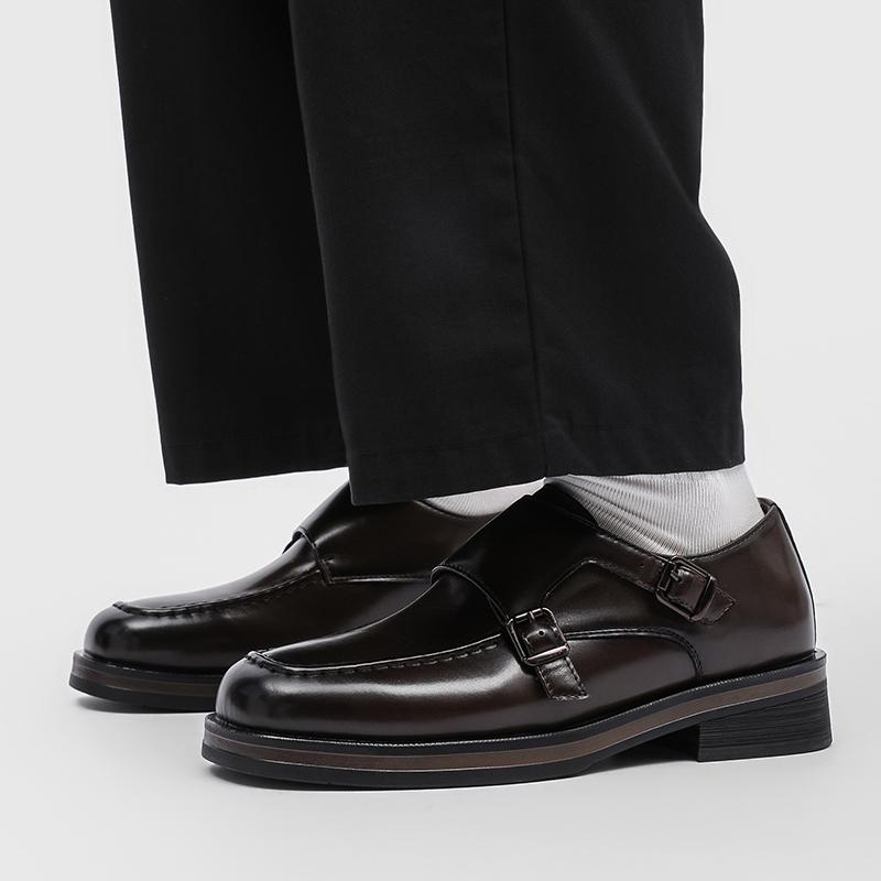 Hot selling classic men's leather shoes Thick bottom and height increasing styles Office for Work and Busines Derby Luxury Shoes