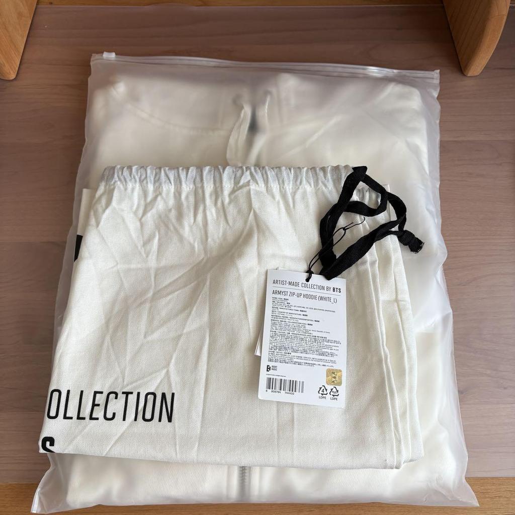 [USED] BTS JUNG KOOK Artist-Made Hoodie, Size L, White