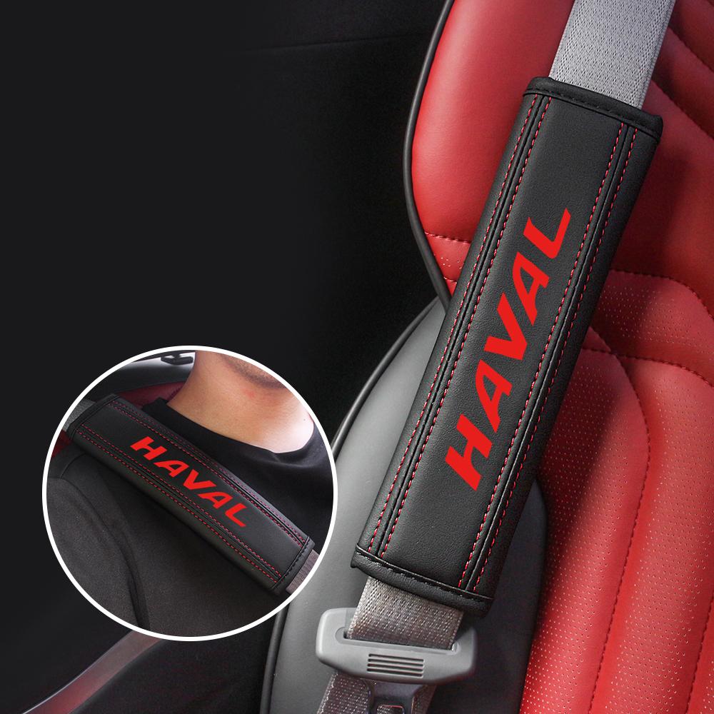 Luminous Night Seatbelt Shoulder Protector Cover Carbon Fiber Safety Belt Shoulder Padding Cushion For Haval Car Accessories