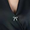 Fashion Elegant Bowknot Brooches Rhinestone Sparkling Brooches Pin Fastener Jewelry Cardigan Clip Waist Accessorizing