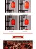 2024 Chinese Palace Lantern Aisle Markers - Han Tang Wedding Antique Iron Art