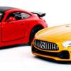 Welly 12cm Mercedes-AMG GTR Diecast Model Car, Gold