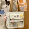 Preppy Style Student Crossbody Bag Large Capacity Y2K Anime Display Bag Cartoon Handbag  Women Use