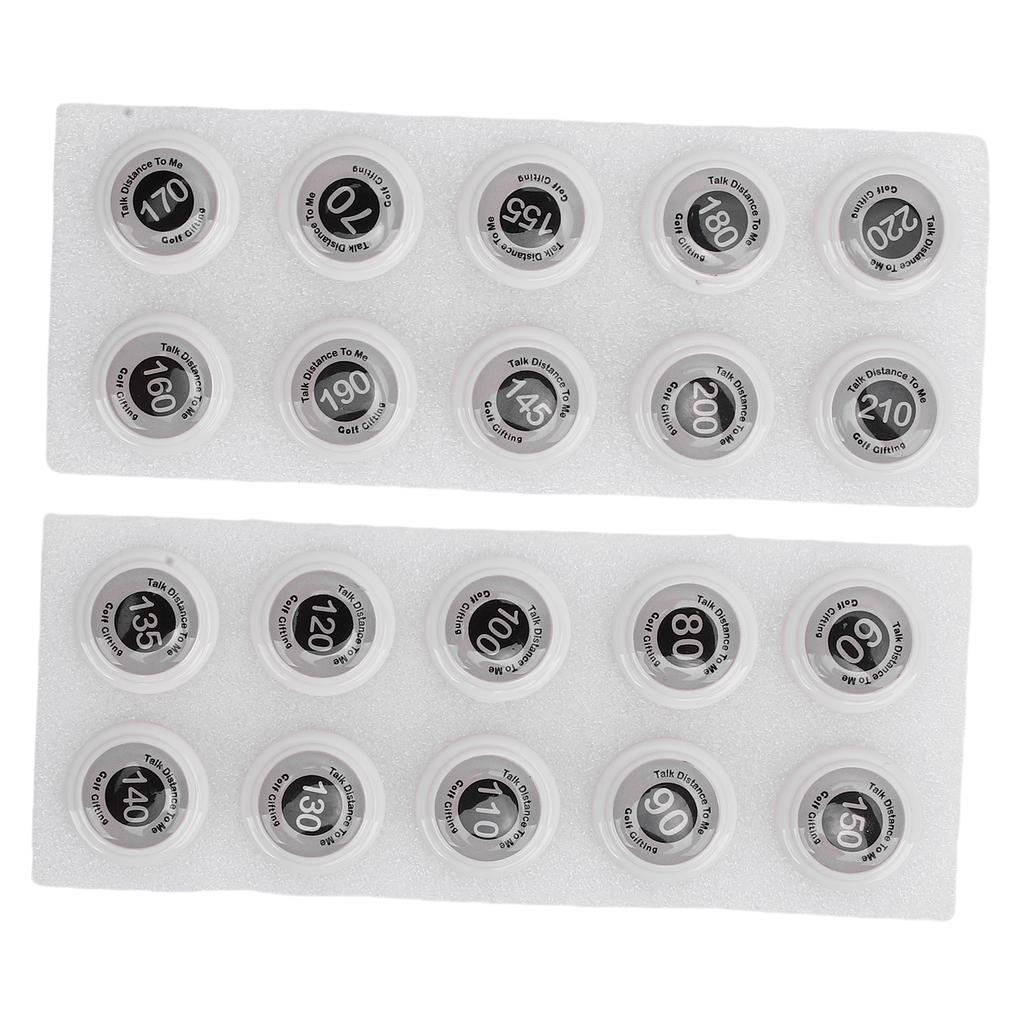 20pcs Club Distance Markers Ball Position Markers Club Yardage Sign ABS for Outdoor Sports