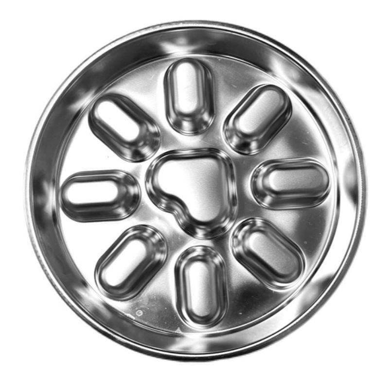 

Stainless Steel Slow Feeder Cat Bowl Pet Slow Food Bowl Cats Dog Bowls Double Sided Use Small Medium Pets Slow Eating Bowls