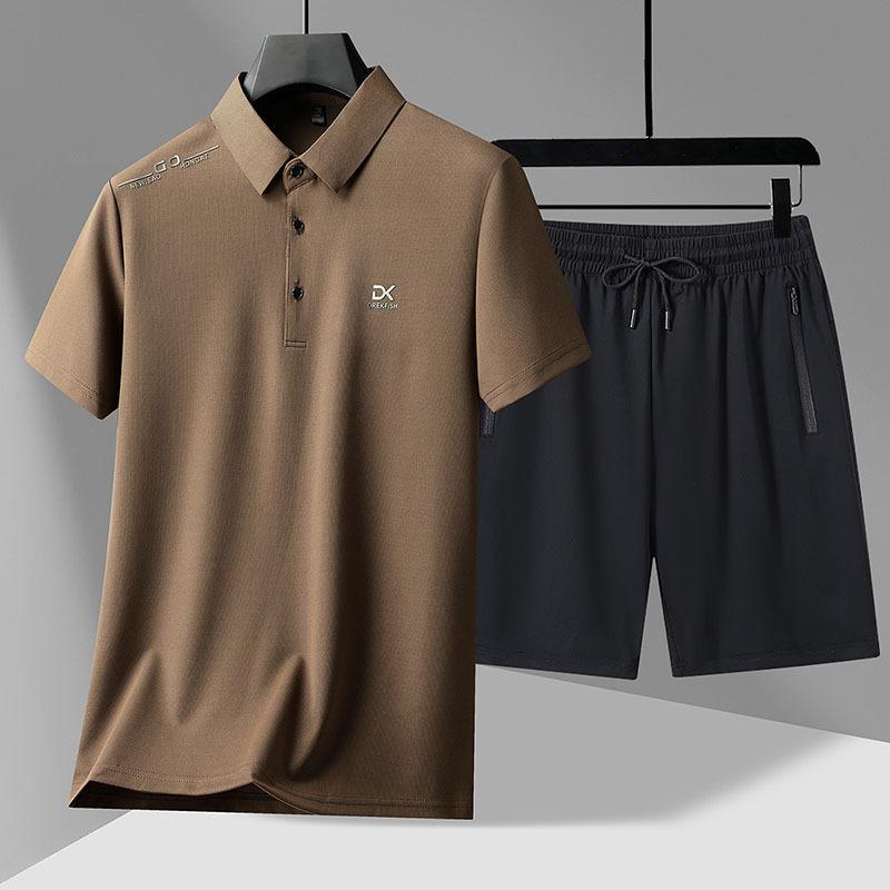 Men's Two-piece Suits, Men's Summer Wear, A Complete Set of Men's Sports Suits, Men's Matching Clothes and Pants