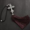 Car Pendant Cross Decoration Stylish Alloy Crystal Diamond Hanging Ornament