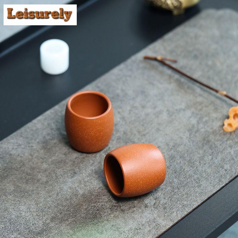 2 ks/sada autentických fialových hliněných šálků z Yixingu, ručně vyráběných vonných čajových misek, Pu'er Master Cup, čínské příslušenství k čajové sadě Zisha 80ml