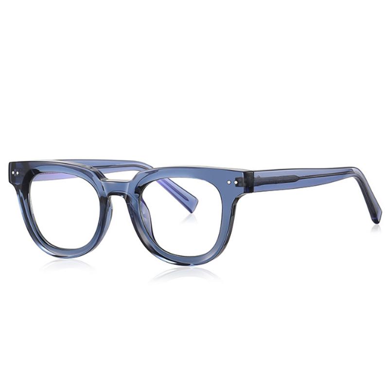 

Retro Flat Top Glasses Simple Nail Optical Frame Acetate Cp Core Minimalist Style Prescription Eyeglasses Frame Myopia -6.0