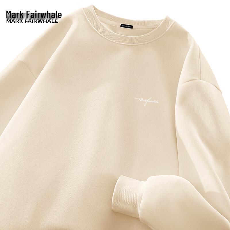 Mark Fairwhale Men's Trendy Round Neck Pullover Sweatshirt