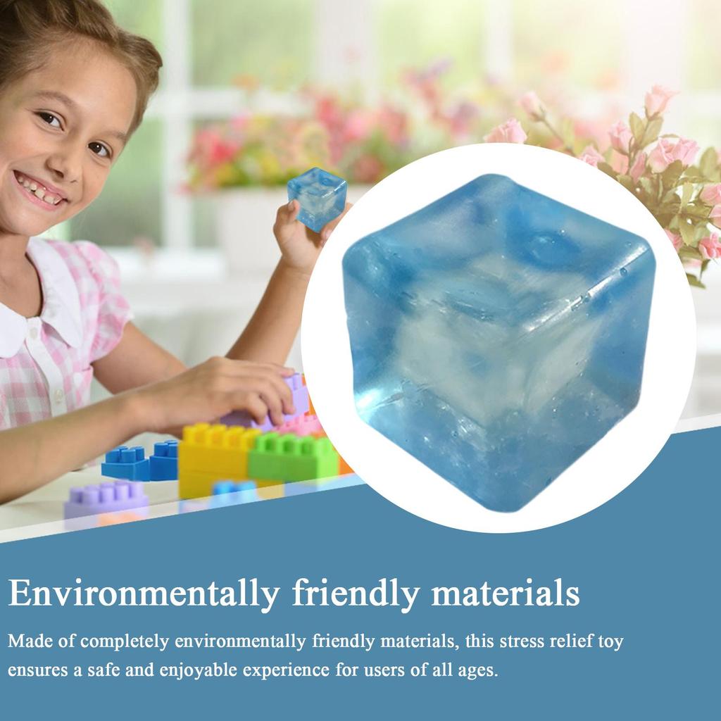 Maltose Cube Stress Squeezes Toy Decompressions Small Ice Cubes Anti Stress Slow Rebound Polar Light Colorful Squeeze Gifts