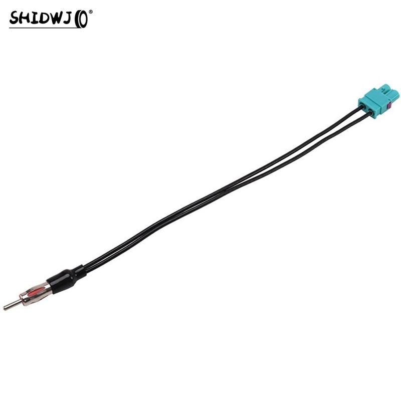 1pcs Car Audio Cable Adaptor Antenna Dual Female Radio To Standard Moto Din Male Aerial Antenna Adapter Accessories