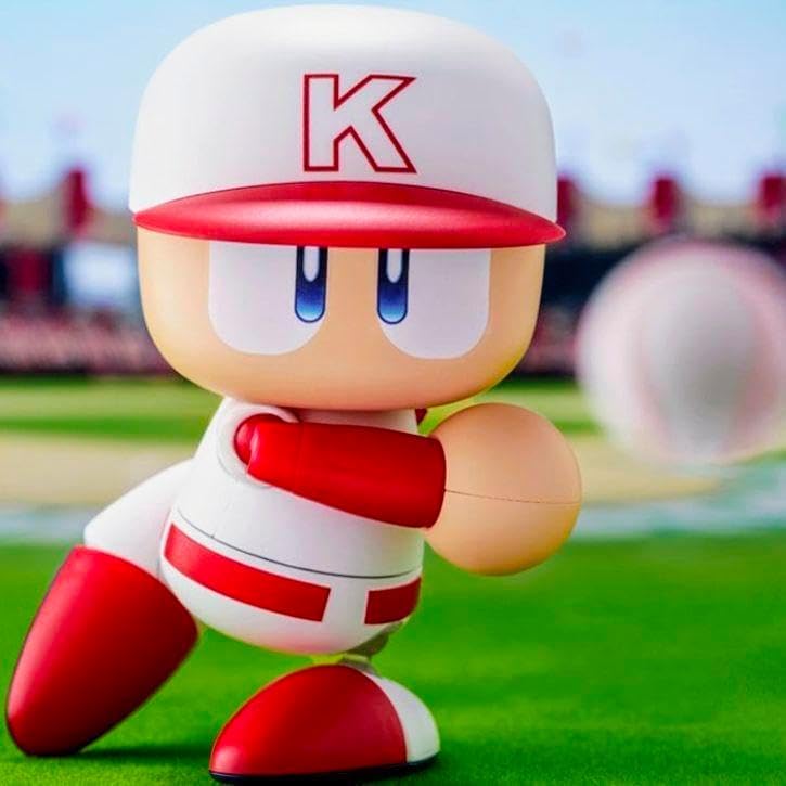 Power Pro-kun Figure Action Figure (Movable) Official Approx. 10cm