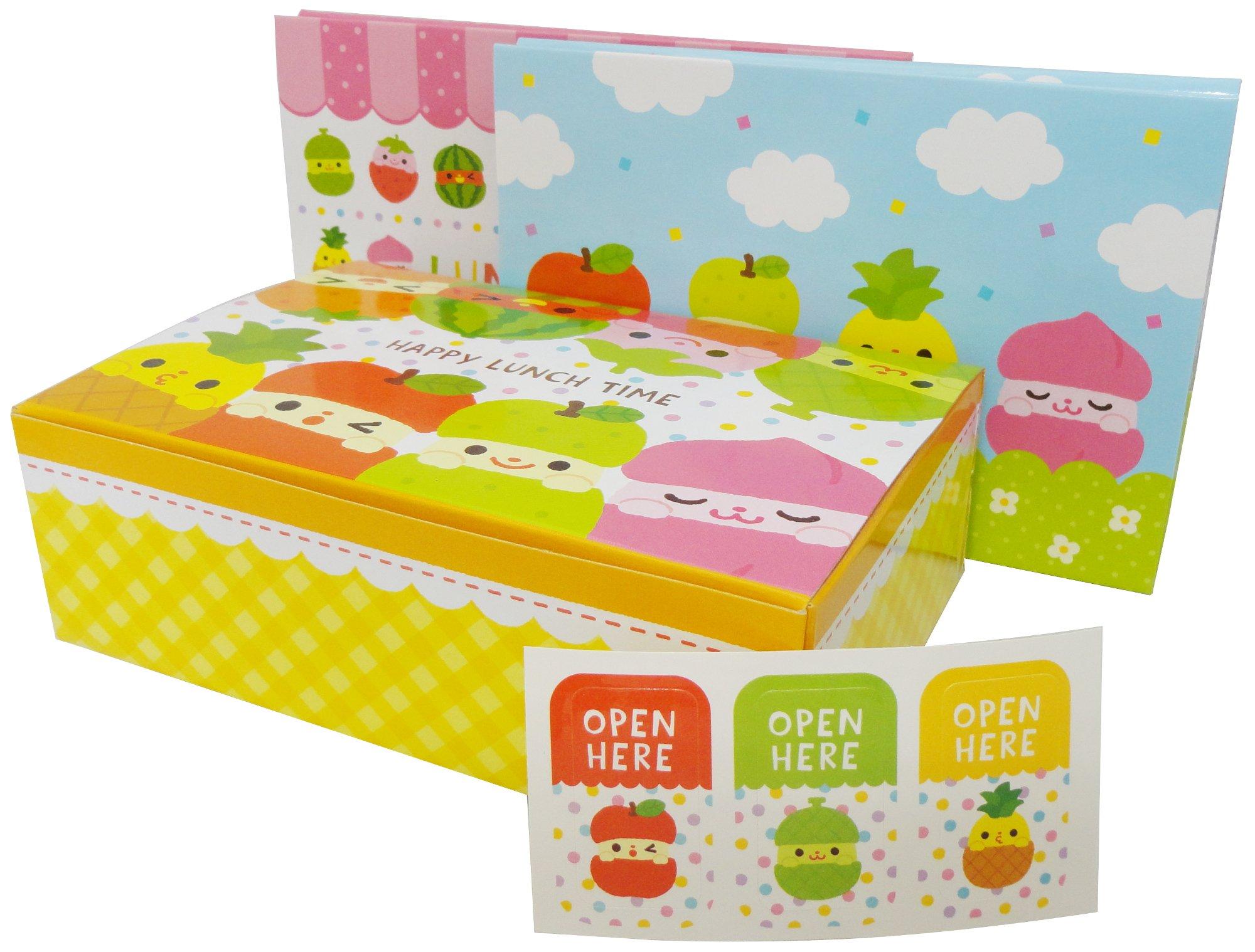 

Torune Disposable Lunch Box Hyokkori Fruit Lunch Pack 3 Pieces (with Seal) P-3147