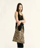 Stylehan Zebra Shopper Bag Gold Beige