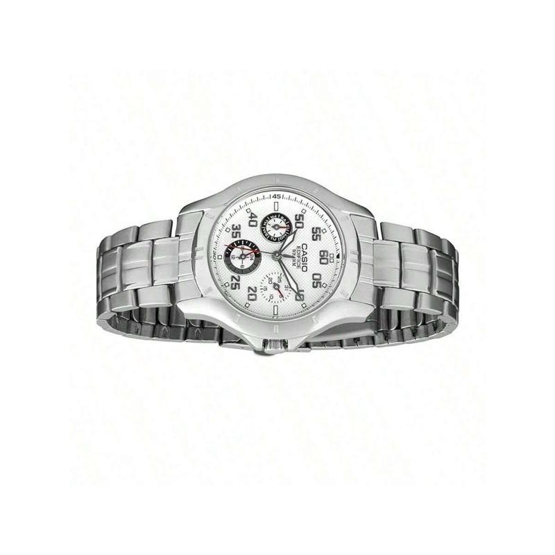Casio Stylowy Zegarek EF-317D-7AVDR, z Męskim Stalowym Paskiem
