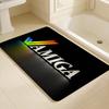 Amiga Logo Badezimmermatte Kinderzimmer Schlafzimmer Dekoration Balkon Anti-Rutsch Fußmatte Wohnzimmer Willkommensmatte