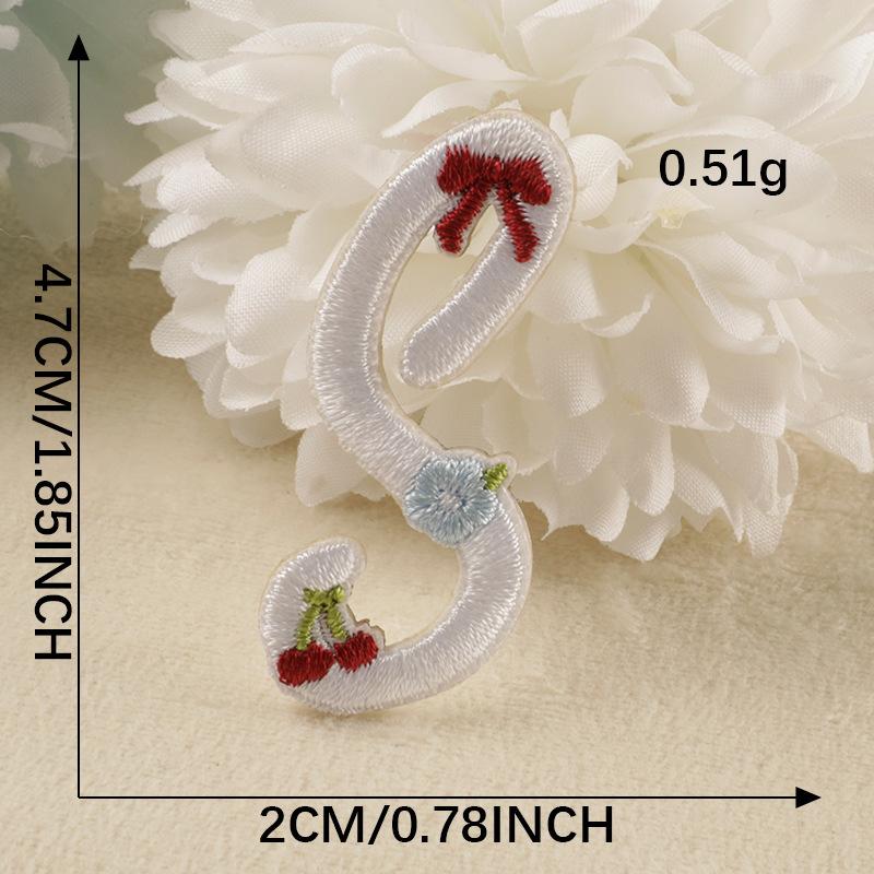 Embroidery Label Embroidery Sticker Clothes And Hats Accessories Original 26 Letters Shoes And Hats Bag Accessories Patch Self-Adhesive Sticker