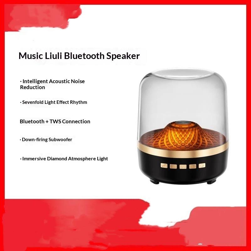 Wireless Bluetooth Speakers Outdoor Portable Loudspeaker Panoramic Surround Sound Effec Subwoofer Breathing Lamp For Android Ios