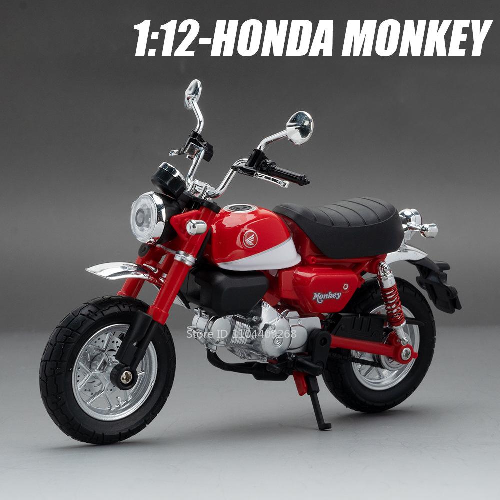 1:Maßstab 1:12 HONDA CB400X Little Monkey Motorradmodell Spielzeugauto Legierung Diecast Gummireifen Stoßdämpfung Modelle Geschenke für Jungen