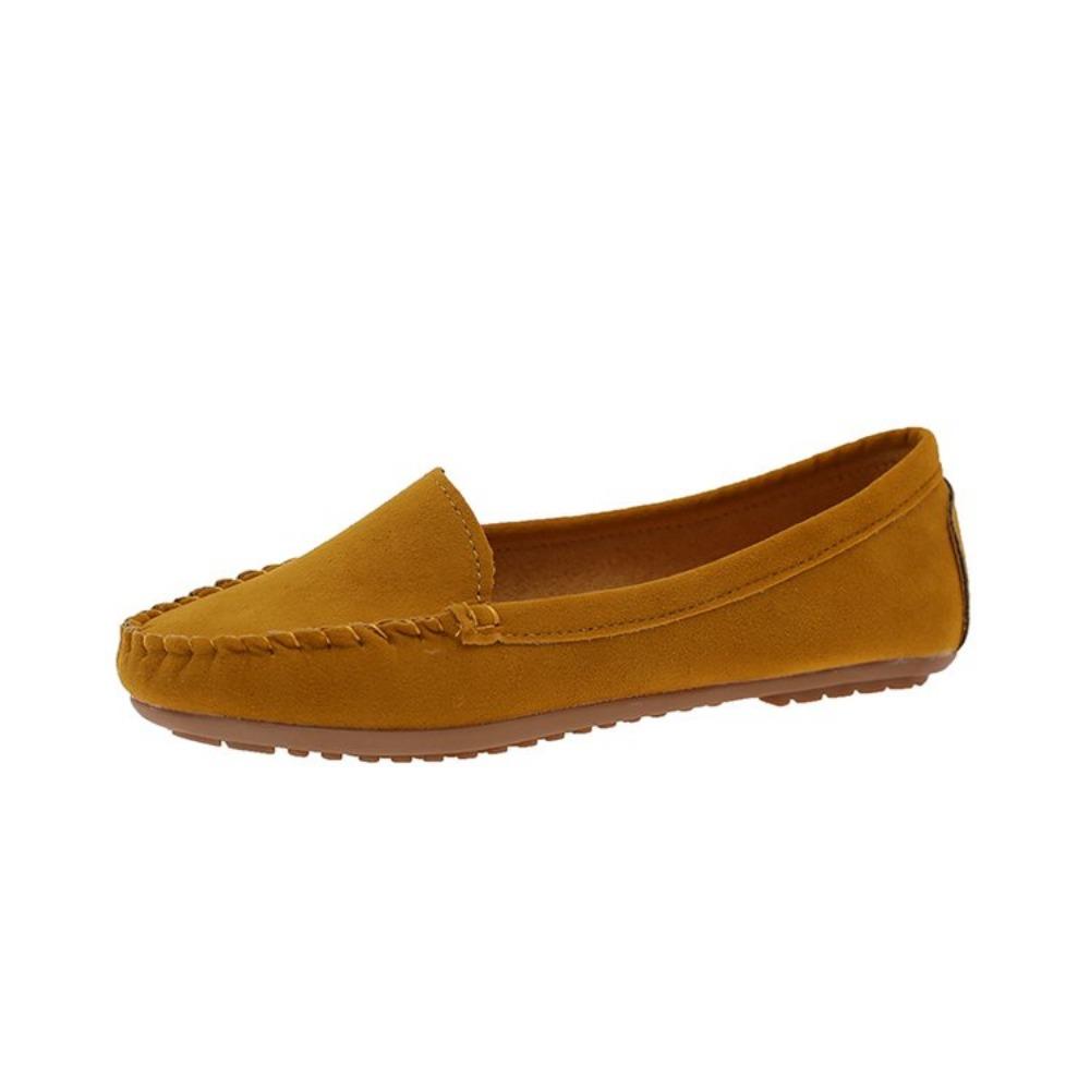 Women Shoes Spring Autumn Women Casual Flat Shoes Slips Suede Round Toe Denim Flat Loafers Plus Size Jeans Shoes