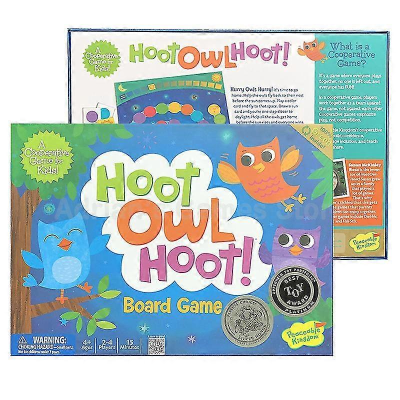 Hoot Owl Hoot English Version Children Board Game Card