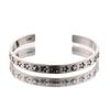 Silver Color Opening Bracelets Star Pattern Bangle Fashion Men Bracelets  Jewelry Gift