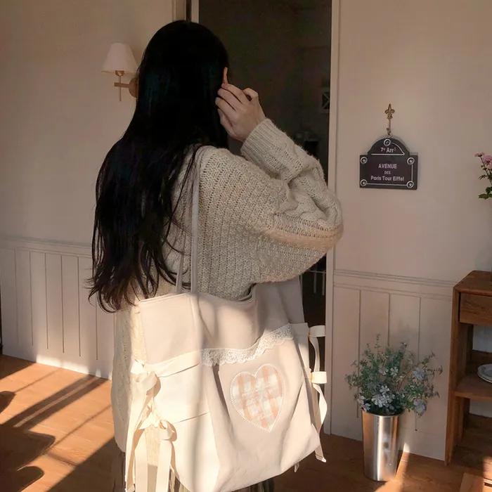 A letter bag_beige