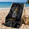 Powerful Football Crest Design Printed Microfiber Beach Towel, Soft And Absorbent, Quick-Dry, Ideal for Summer Travel, Beach Essential, Swimming Pool