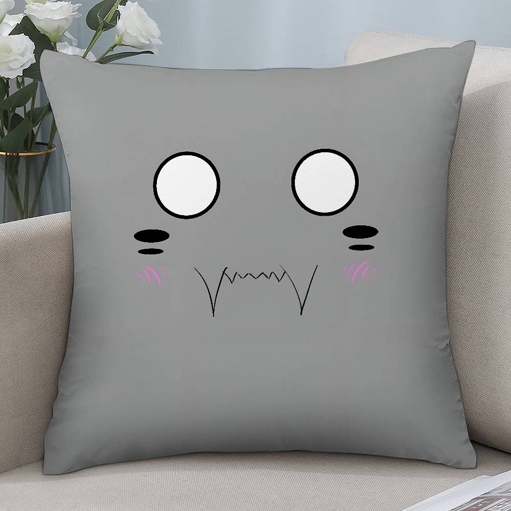 Anime F-Fullmetal Alchemist Pillow Case Short Plush Double-sided Print Square Throw Pillow Covers Sofa Home Cushion Decor