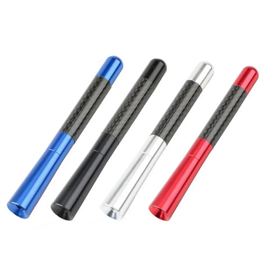 3.5/8/12cm Car Roof Antenna Carbon Fiber Radio Aerial Antenna Radio FM/AM Metal Receiving Antennas Short Stubby Mast Antenna